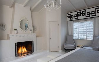 Premium courtyard studio room with fireplace at Avalon Hotel Palm Springs