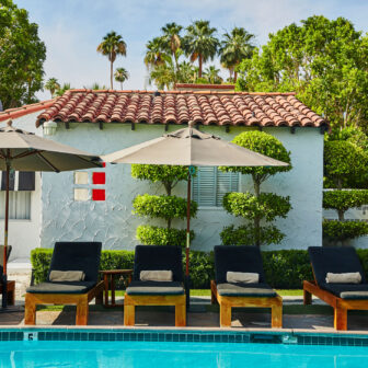 Avalon Palm Springs pool deck