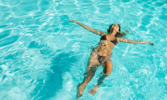 Avalon Palm Springs girl in pool